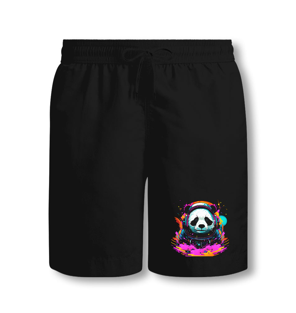 Astronaut Panda in the Galaxy - ES5258 Black Shorts - Premium  from W.E.N.S. WIND - Just 7990! Shop now at W.E.N.S. WIND