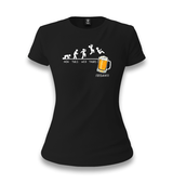 Friday Beer Women's Black T-shirt - Premium Women's T-shirt from W.E.N.S. WIND - Just 6490! Shop now at W.E.N.S. WIND