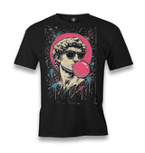 Leonardo Bubble Gum Men's Black T-shirt
