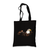 Eagle II Black Canvas Totebag - Premium  from W.E.N.S. WIND - Just 4990! Shop now at W.E.N.S. WIND