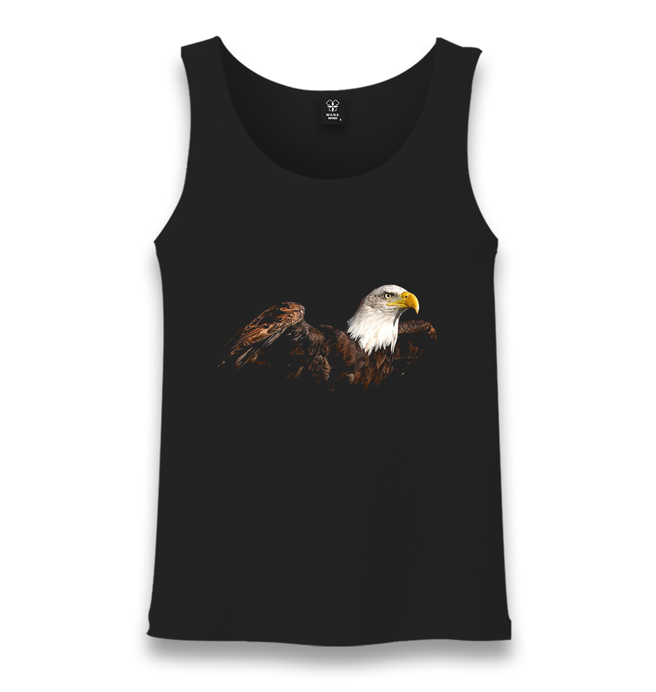 Eagle II Unisex Black Tank Top - Premium  from W.E.N.S. WIND - Just 6490! Shop now at W.E.N.S. WIND