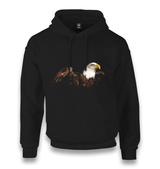Eagle II Unisex Black Hoodie - Premium  from W.E.N.S. WIND - Just 11990! Shop now at W.E.N.S. WIND