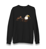 Eagle II Unisex Black Sweatshirt - Premium  from W.E.N.S. WIND - Just 10990! Shop now at W.E.N.S. WIND