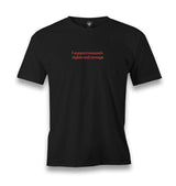 I Support Women’s Rights and Wrongs Men's Black T-shirt Graphic Print