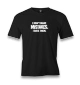 I Don’t Make Mistakes I Date Them Men's Black T-shirt Graphic Print