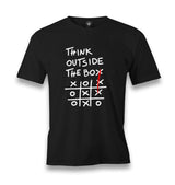 Think Outside the Box Men's Black T-shirt Graphic Print