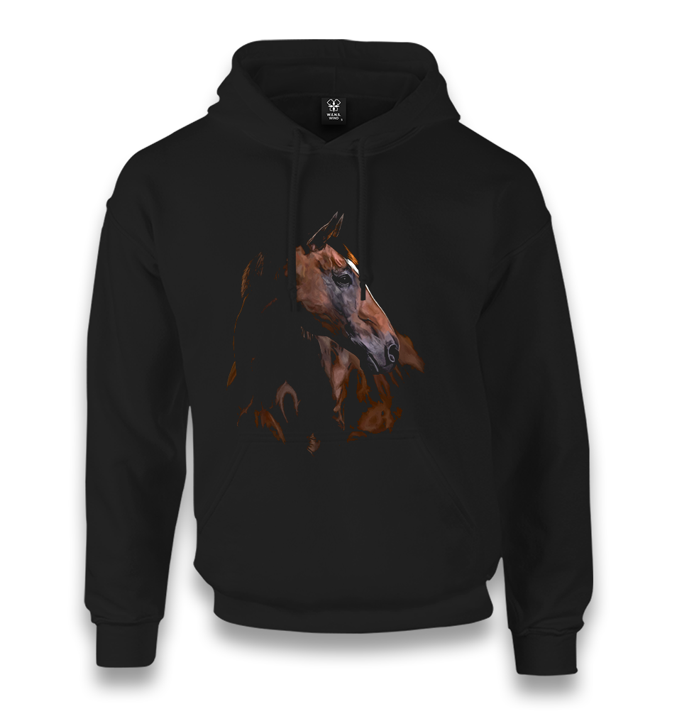 Horse I Unisex Black Hoodie - Premium  from W.E.N.S. WIND - Just 11990! Shop now at W.E.N.S. WIND