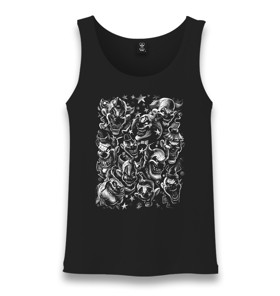 Clowns Unisex Black Tank Top - Premium  from W.E.N.S. WIND - Just 6490! Shop now at W.E.N.S. WIND