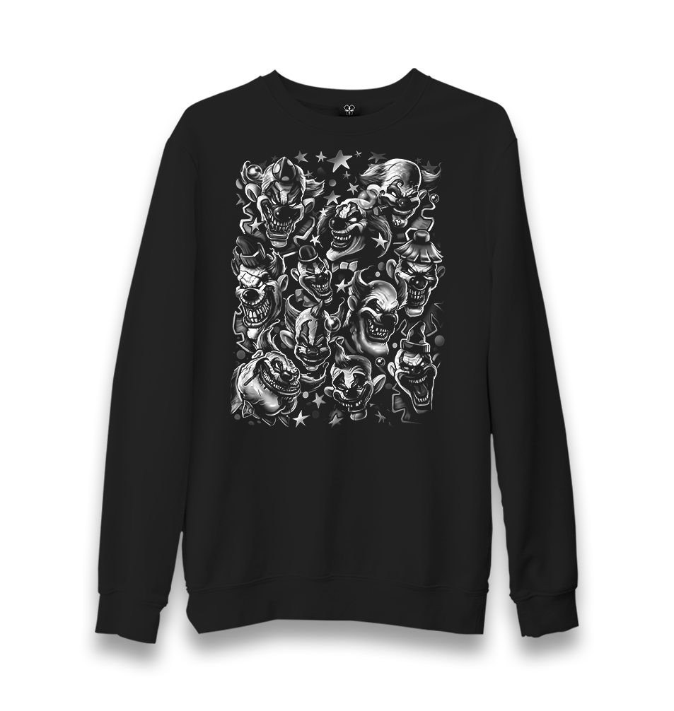 Clowns Unisex Black Sweatshirt - Premium  from W.E.N.S. WIND - Just 10990! Shop now at W.E.N.S. WIND