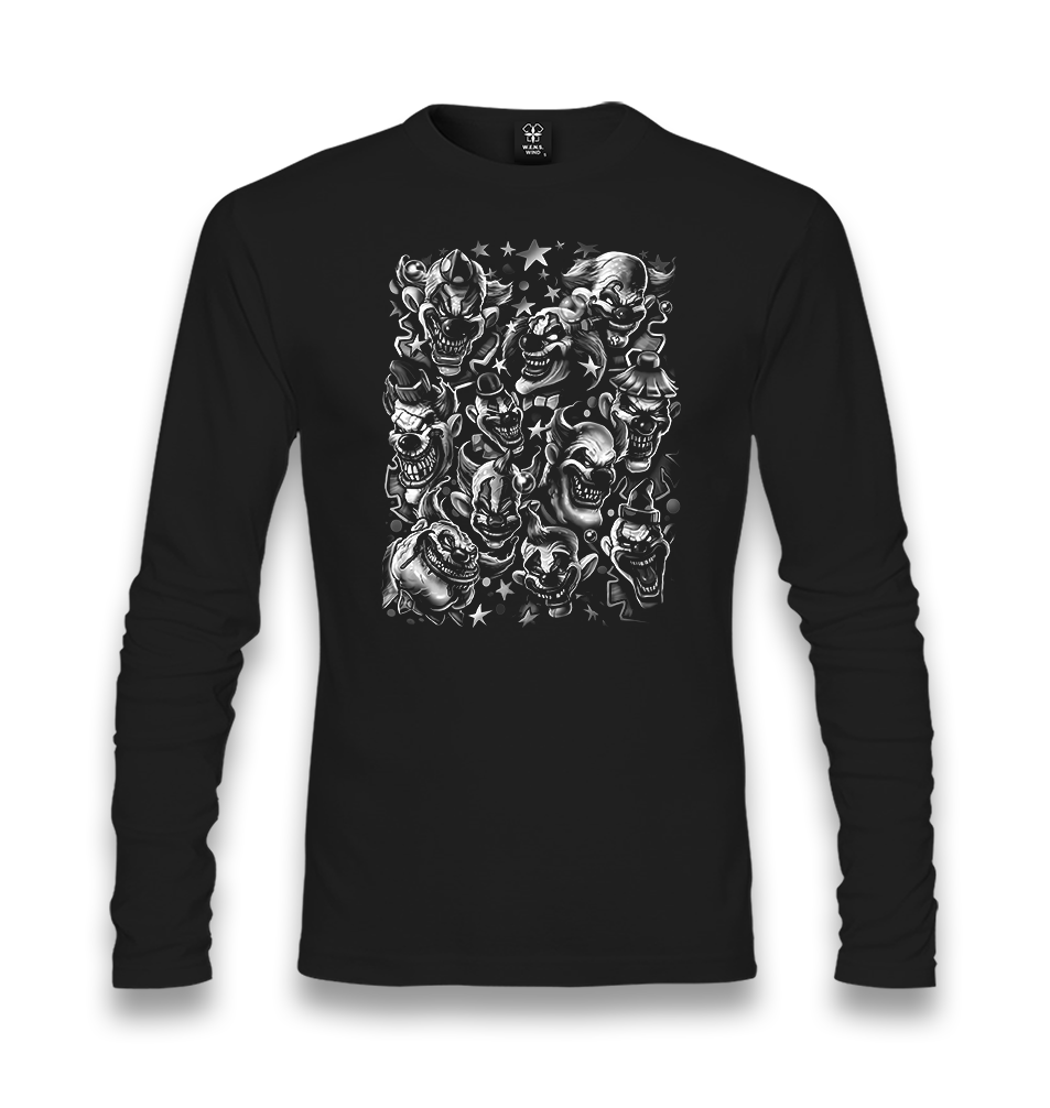 Clowns Unisex Black Longsleeve - Premium  from W.E.N.S. WIND - Just 7990! Shop now at W.E.N.S. WIND