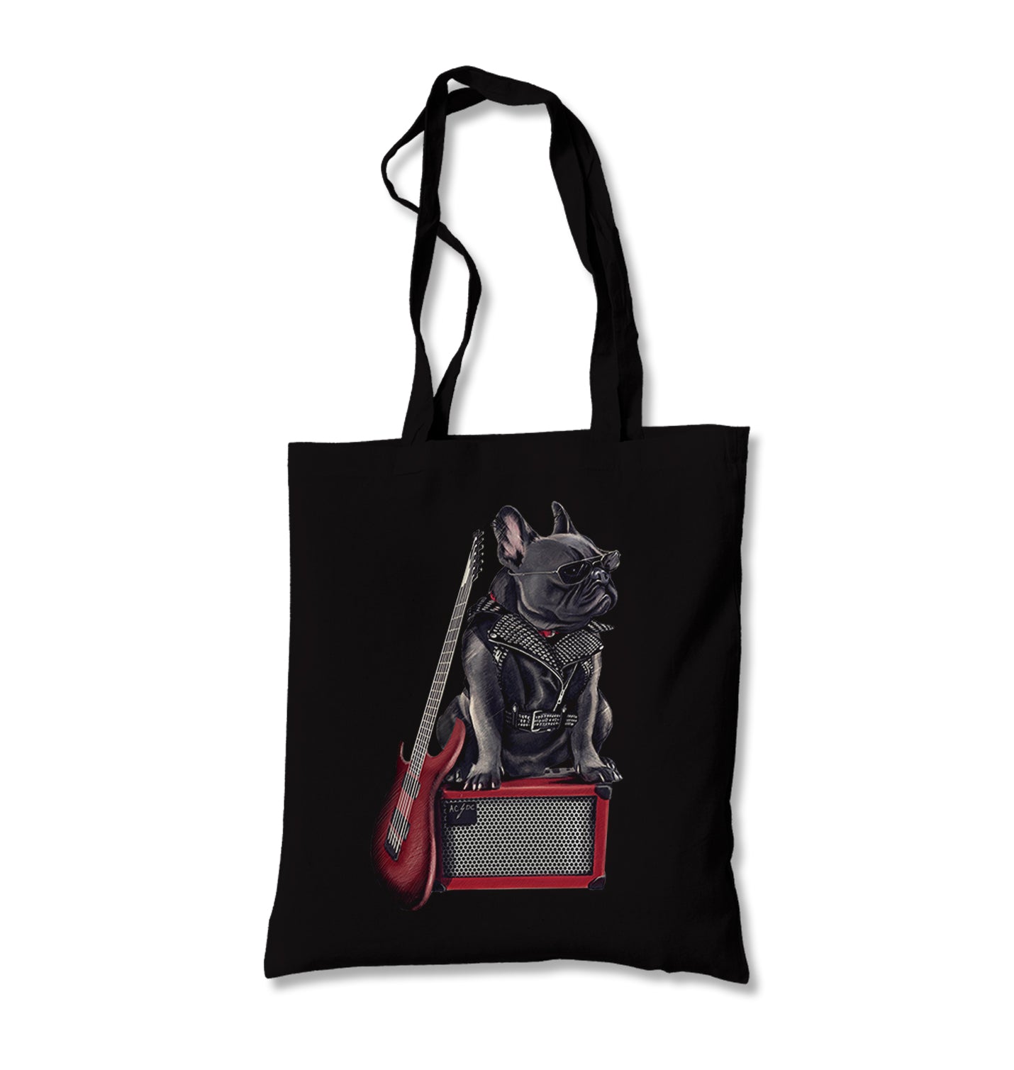 Rocker Dog Canvas Totebag - Premium  from Wenswind - Just 4990! Shop now at W.E.N.S. WIND