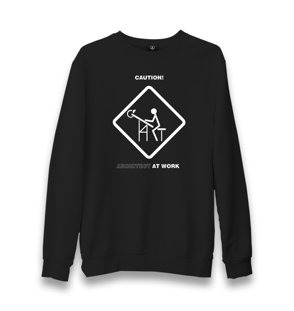 Architect at Work Unisex Black Sweatshirt - Premium  from W.E.N.S. WIND - Just 10990! Shop now at W.E.N.S. WIND