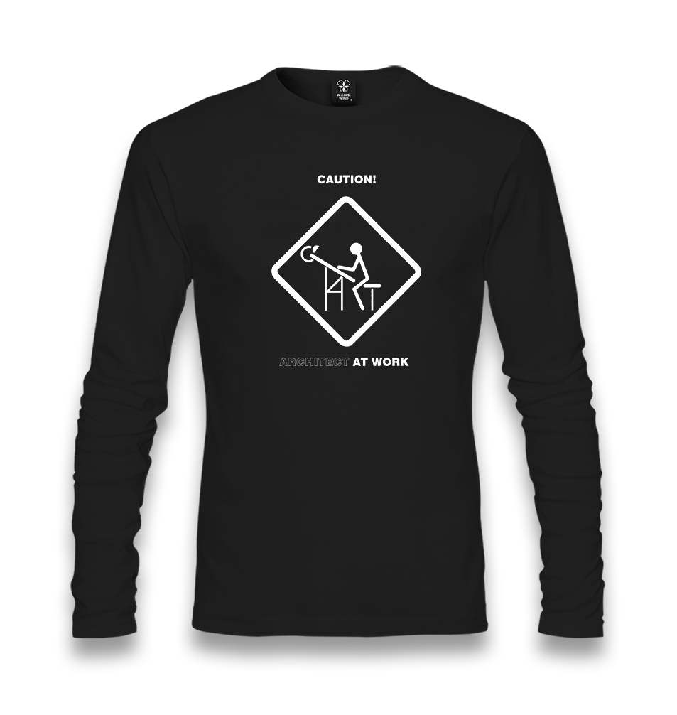 Architect at Work Unisex Black Longsleeve - Premium  from W.E.N.S. WIND - Just 7990! Shop now at W.E.N.S. WIND