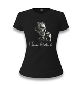 Charles Bukowski Women's Black T-shirt - Premium  from W.E.N.S. WIND - Just 6490! Shop now at W.E.N.S. WIND
