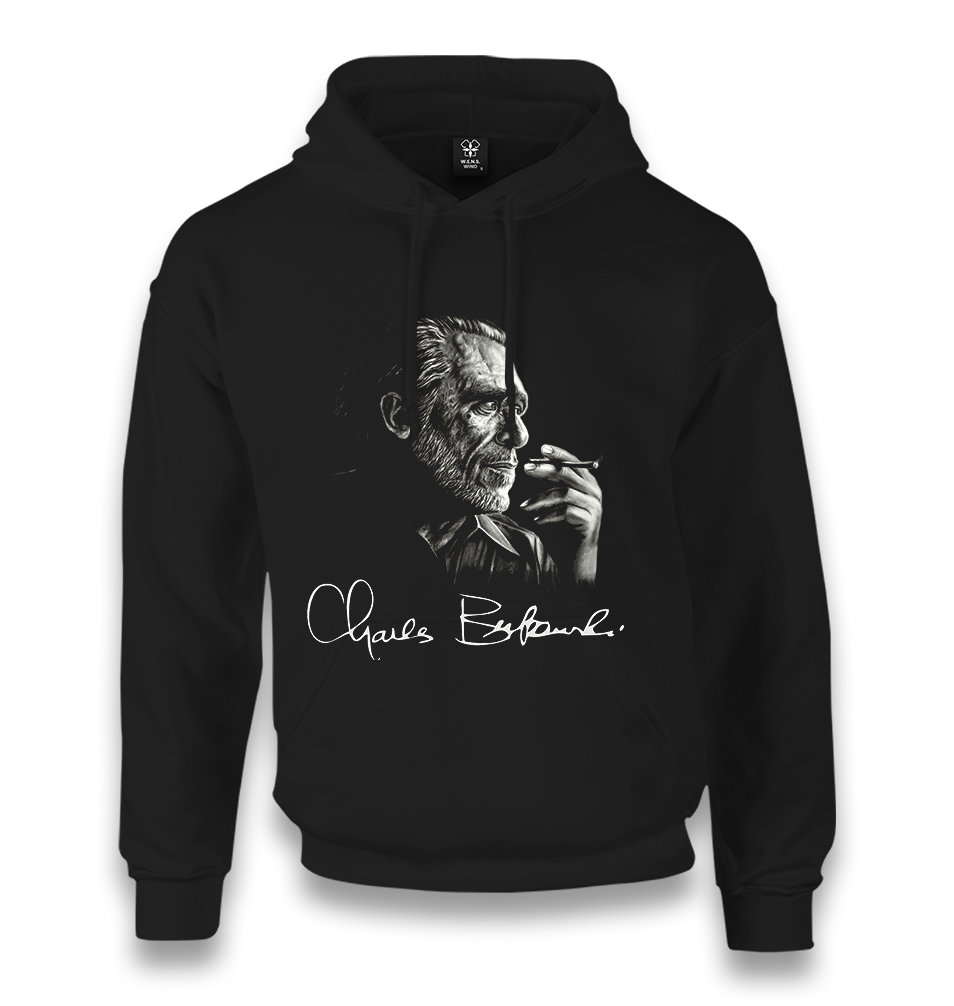 Charles Bukowski Unisex Black Hoodie - Premium  from W.E.N.S. WIND - Just 11990! Shop now at W.E.N.S. WIND