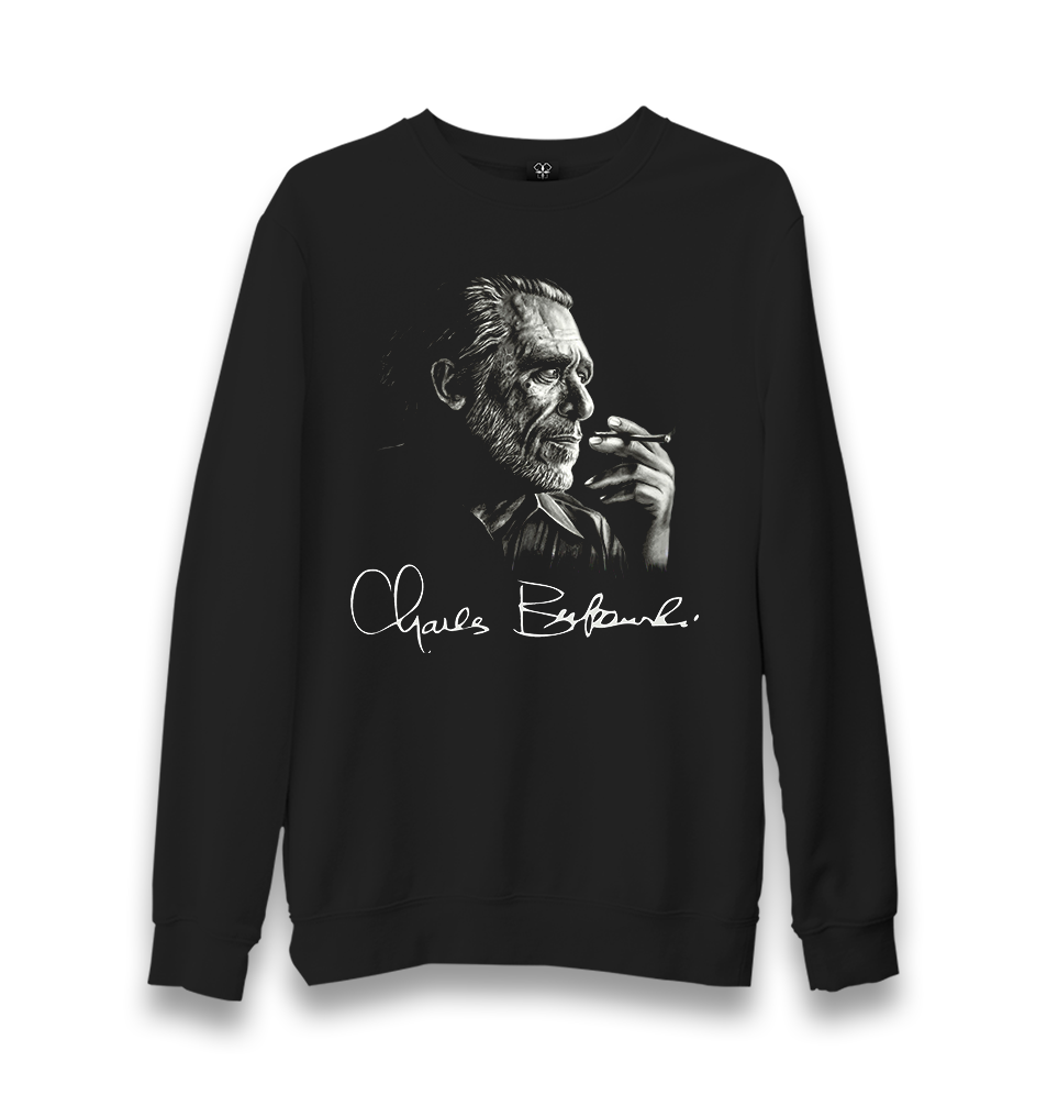 Charles Bukowski Unisex Black Sweatshirt - Premium  from W.E.N.S. WIND - Just 10990! Shop now at W.E.N.S. WIND
