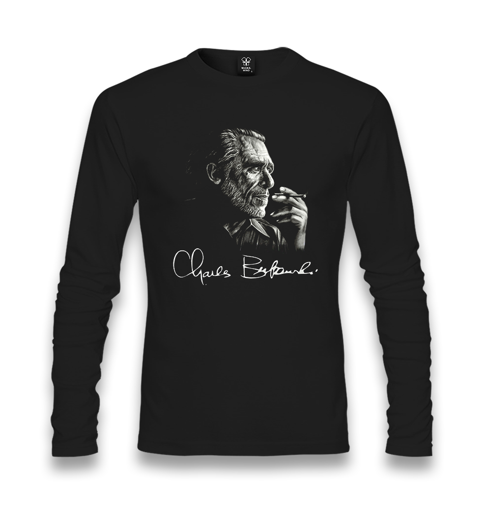 Charles Bukowski Unisex Black Longsleeve - Premium  from W.E.N.S. WIND - Just 7990! Shop now at W.E.N.S. WIND