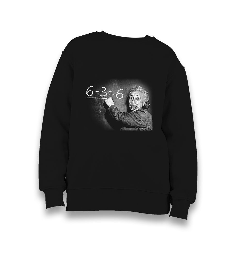 Einstein Kid's Black Sweatshirt - Premium  from W.E.N.S. WIND - Just 7990! Shop now at W.E.N.S. WIND