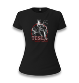 Tesla-God of Thunder Women's Black T-shirt - Premium  from W.E.N.S. WIND - Just 6490! Shop now at W.E.N.S. WIND