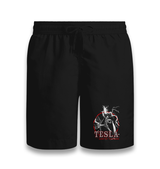 Tesla-God of Thunder Black Shorts - Premium  from W.E.N.S. WIND - Just 7990! Shop now at W.E.N.S. WIND