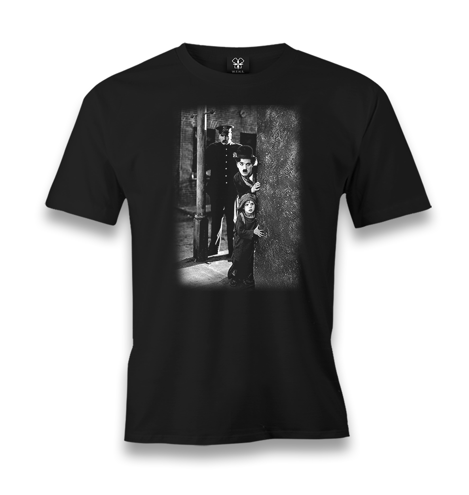 Charlie Chaplin Men's Black Tshirt - Premium  from W.E.N.S. WIND - Just 6490! Shop now at W.E.N.S. WIND