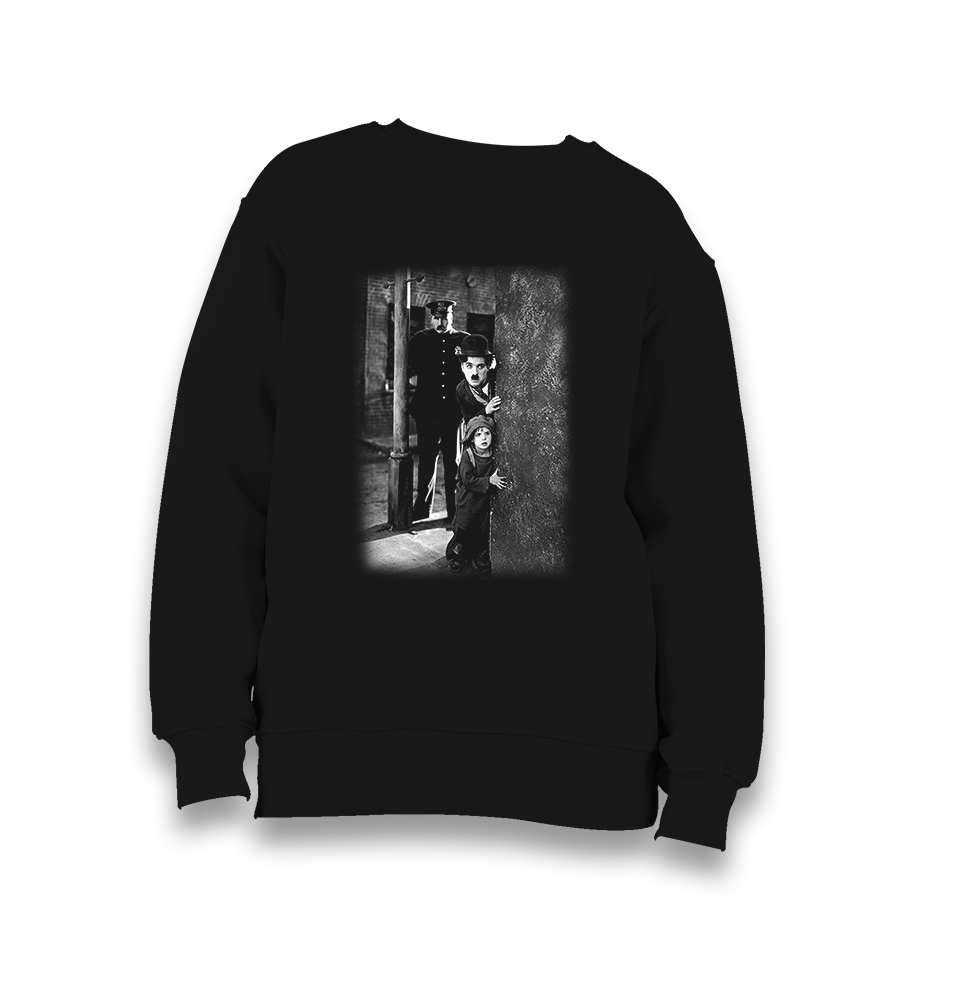 Charlie Chaplin Kid's Black Sweatshirt - Premium  from W.E.N.S. WIND - Just 7990! Shop now at W.E.N.S. WIND