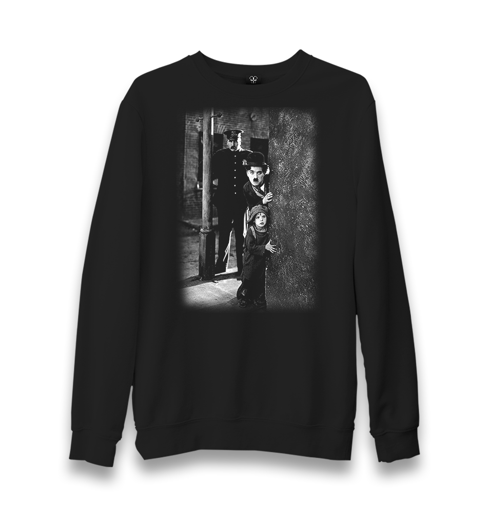 Charlie Chaplin Unisex Black Sweatshirt - Premium  from W.E.N.S. WIND - Just 10990! Shop now at W.E.N.S. WIND