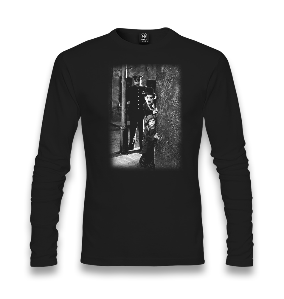 Charlie Chaplin Unisex Black Longsleeve - Premium  from W.E.N.S. WIND - Just 7990! Shop now at W.E.N.S. WIND
