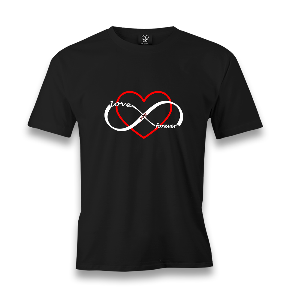 Love You Forever Men's Black Tshirt - Premium  from W.E.N.S. WIND - Just 6490! Shop now at W.E.N.S. WIND
