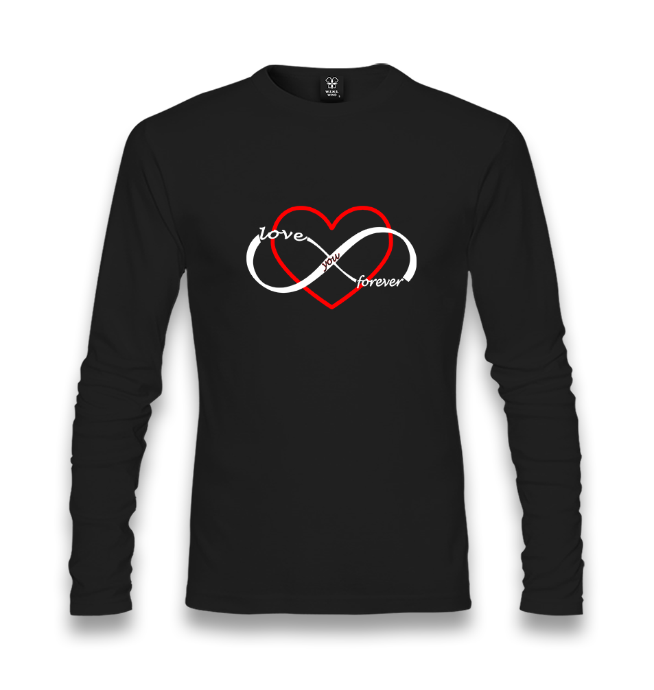 Love You Forever Unisex Black Longsleeve - Premium  from W.E.N.S. WIND - Just 7990! Shop now at W.E.N.S. WIND