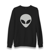 Alien Face Unisex Black Sweatshirt - Premium  from W.E.N.S. WIND - Just 10990! Shop now at W.E.N.S. WIND