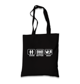 Good Better Best Black Canvas Totebag - Premium  from W.E.N.S. WIND - Just 4990! Shop now at W.E.N.S. WIND