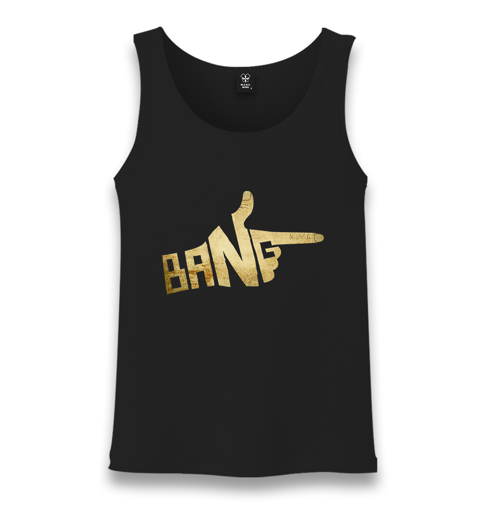 Bang Unisex Black Tank Top - Premium  from W.E.N.S. WIND - Just 6490! Shop now at W.E.N.S. WIND