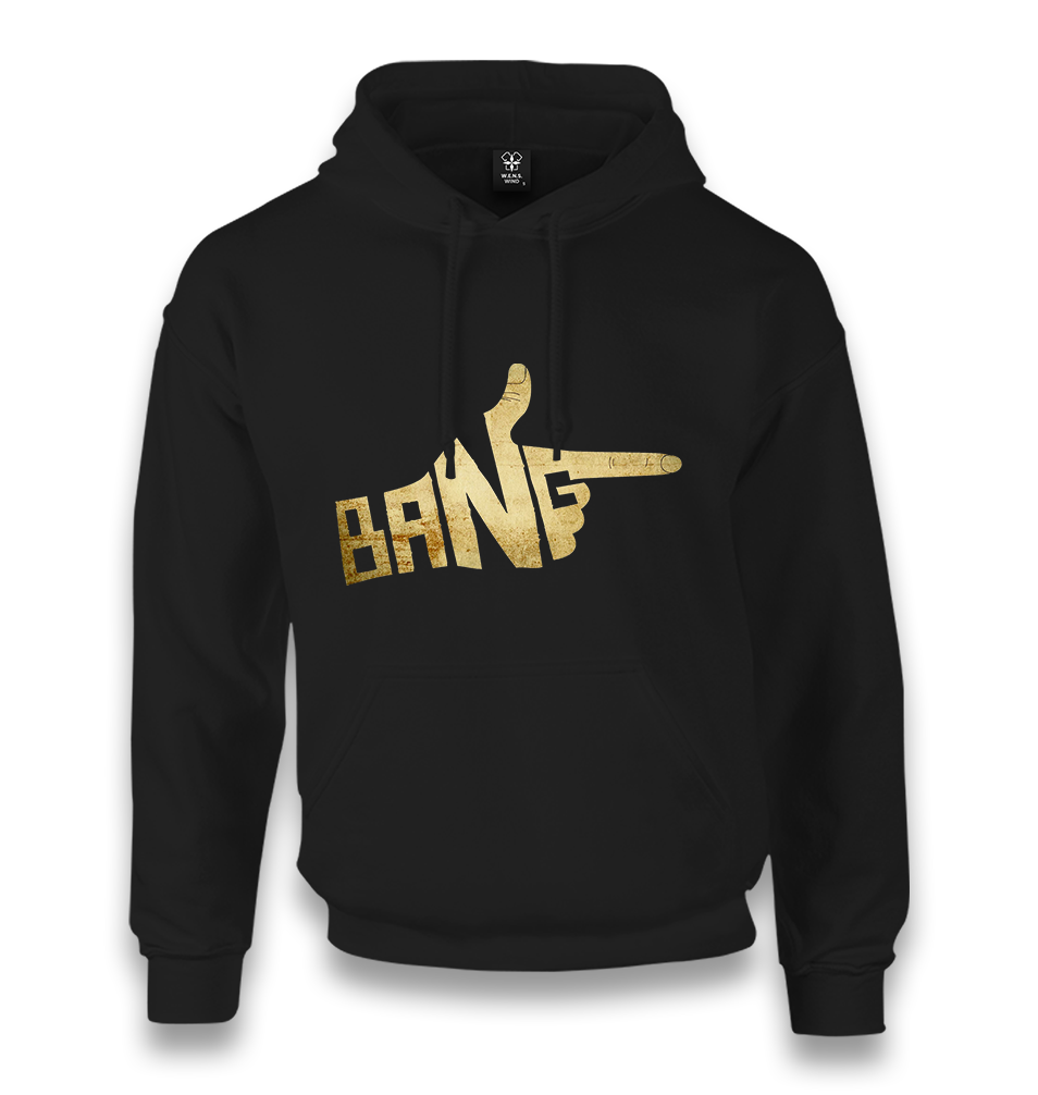 Bang Unisex Black Hoodie - Premium  from W.E.N.S. WIND - Just 11990! Shop now at W.E.N.S. WIND