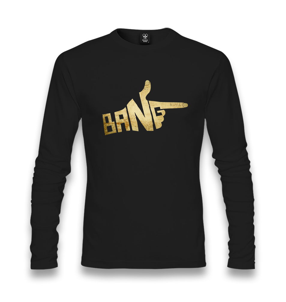 Bang Unisex Black Longsleeve - Premium  from W.E.N.S. WIND - Just 7990! Shop now at W.E.N.S. WIND