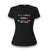 We Kill the Pac-Man Women's Black T-shirt - Premium  from W.E.N.S. WIND - Just 6490! Shop now at W.E.N.S. WIND