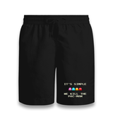 We Kill the Pac-Man Black Shorts - Premium  from W.E.N.S. WIND - Just 7990! Shop now at W.E.N.S. WIND