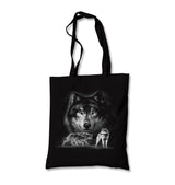 Wolfs - Wild Guardians Canvas Totebag - Premium  from Wenswind - Just 4990! Shop now at W.E.N.S. WIND