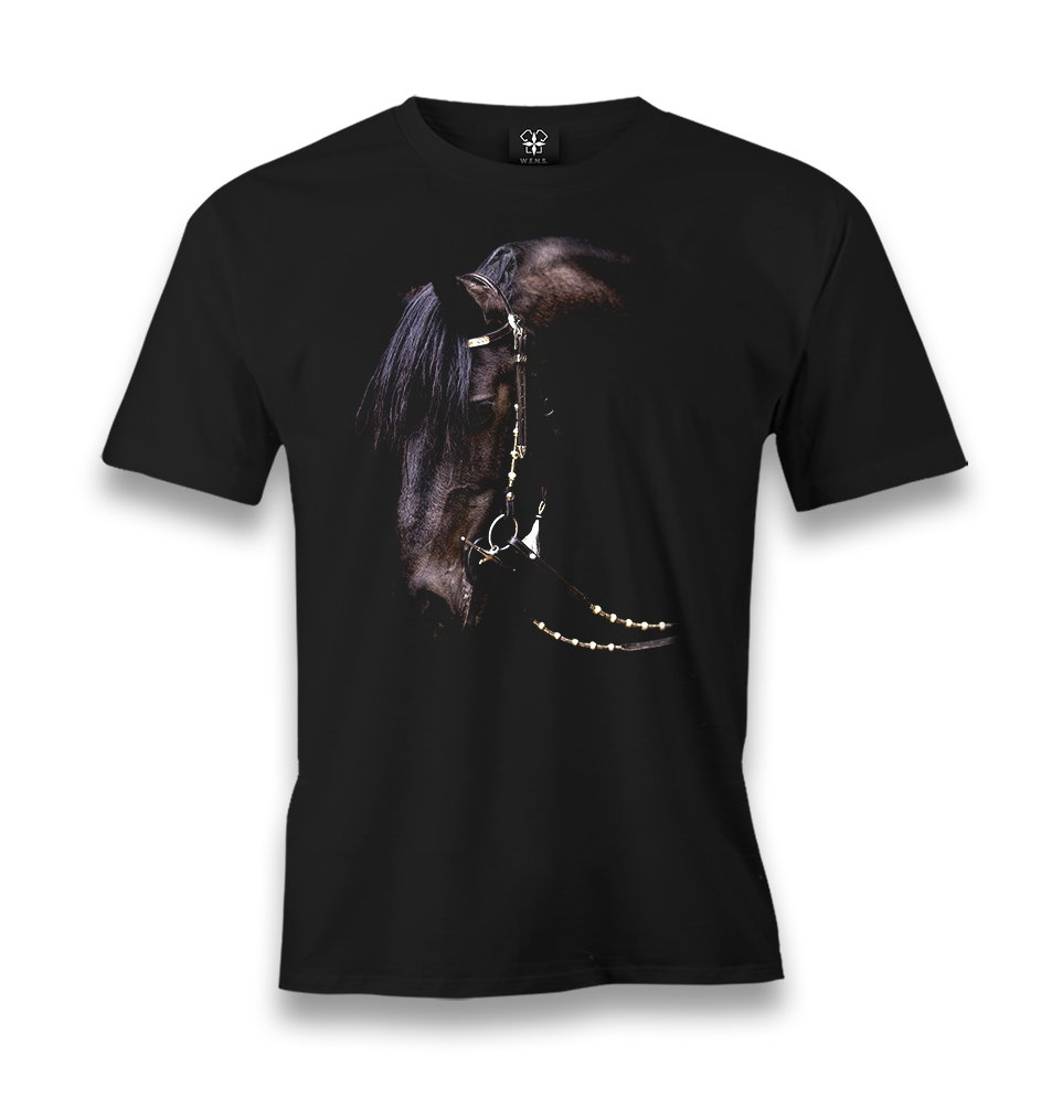 Horse II Men's Black Tshirt - Premium  from W.E.N.S. WIND - Just 6490! Shop now at W.E.N.S. WIND