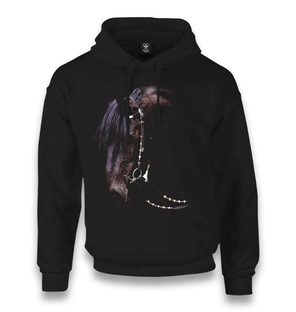 Horse II Unisex Black Hoodie - Premium  from W.E.N.S. WIND - Just 11990! Shop now at W.E.N.S. WIND