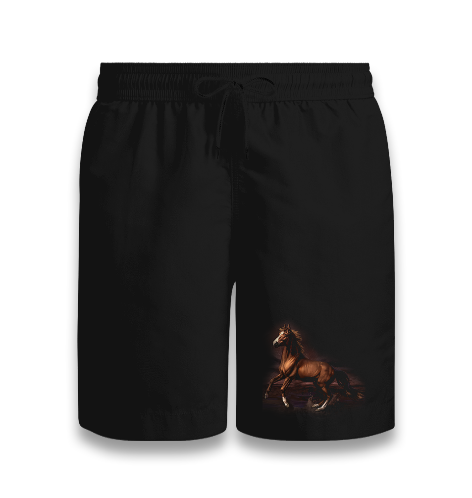 Horse III Black Shorts - Premium  from W.E.N.S. WIND - Just 7990! Shop now at W.E.N.S. WIND