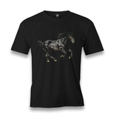 Black Horse Men's Black Tshirt - Premium  from W.E.N.S. WIND - Just 6490! Shop now at W.E.N.S. WIND