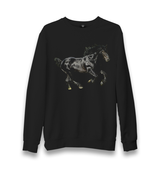 Black Horse Unisex Black Sweatshirt - Premium  from W.E.N.S. WIND - Just 10990! Shop now at W.E.N.S. WIND