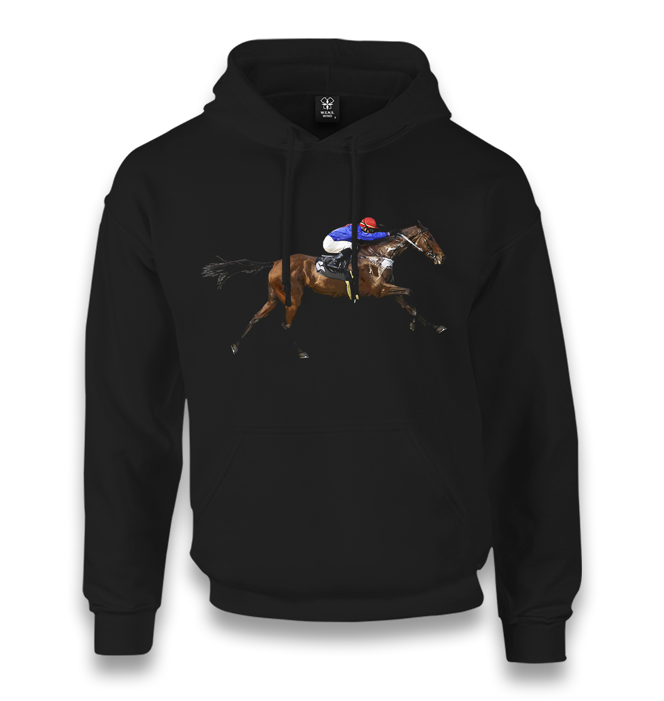 Horse V Unisex Black Hoodie - Premium  from W.E.N.S. WIND - Just 11990! Shop now at W.E.N.S. WIND