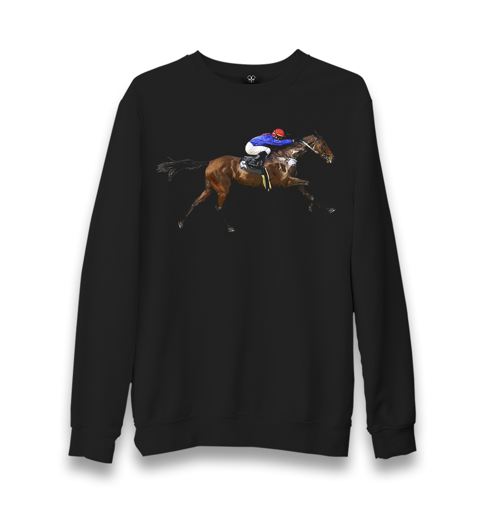 Horse V Unisex Black Sweatshirt - Premium  from W.E.N.S. WIND - Just 10990! Shop now at W.E.N.S. WIND