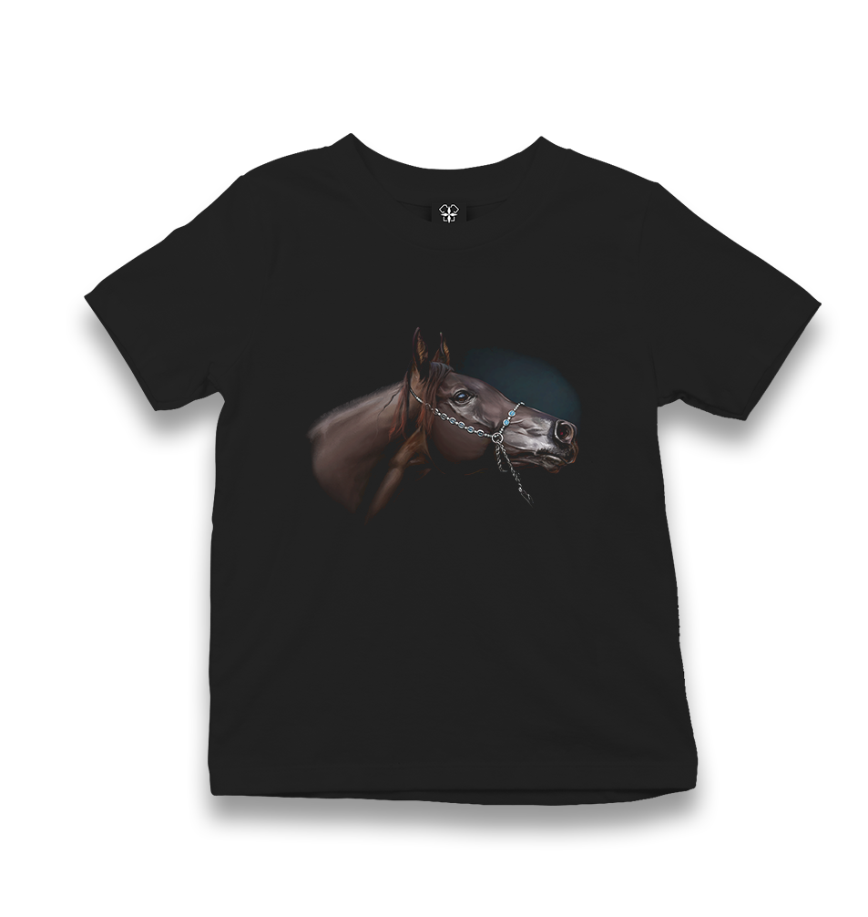 Horse VI Kid's Black T-shirt - Premium  from W.E.N.S. WIND - Just 5990! Shop now at W.E.N.S. WIND