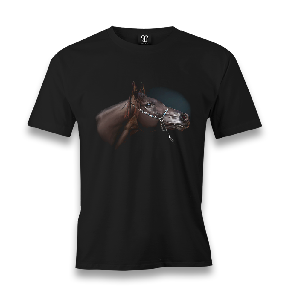 Horse VI Men's Black Tshirt - Premium  from W.E.N.S. WIND - Just 6490! Shop now at W.E.N.S. WIND