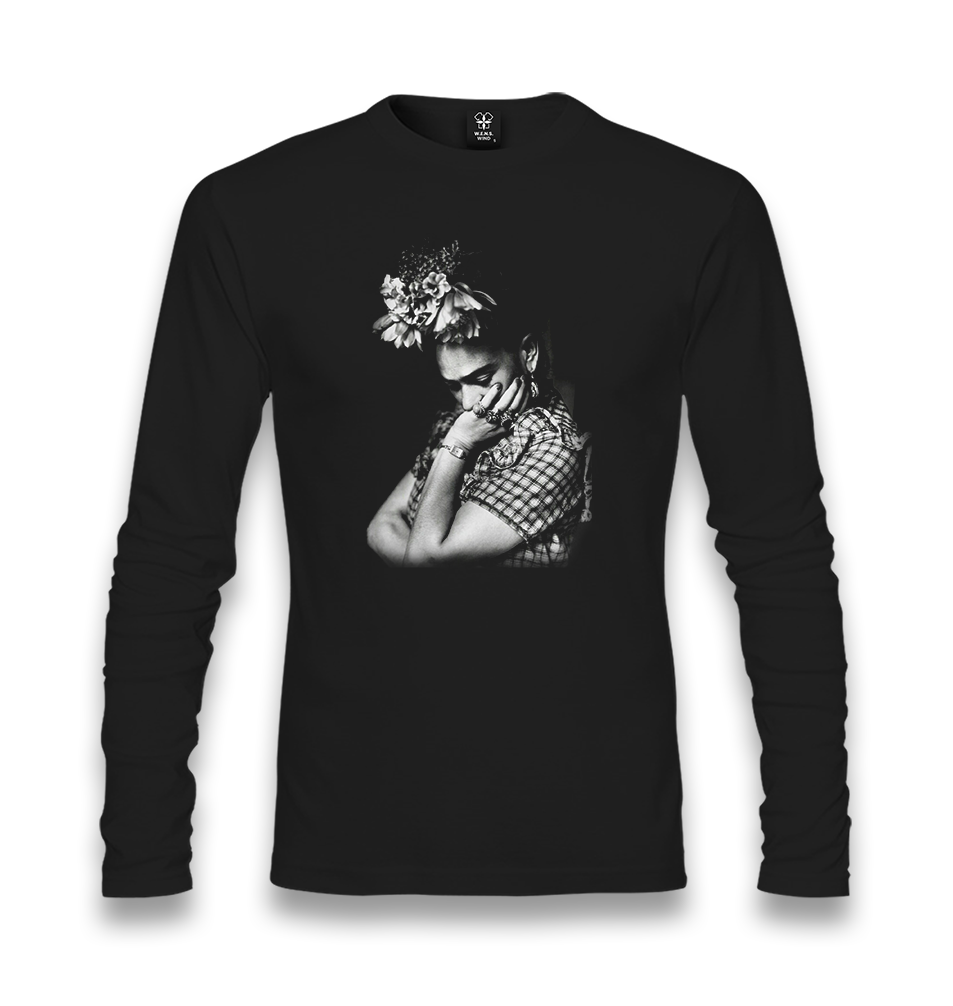 Frida Kahlo Unisex Black Longsleeve - Premium  from W.E.N.S. WIND - Just 7990! Shop now at W.E.N.S. WIND