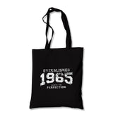 1965 Aged to Perfection Black Canvas Totebag - Premium  from W.E.N.S. WIND - Just 4990! Shop now at W.E.N.S. WIND