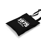 1975 Aged to Perfection Black Canvas Totebag - Premium  from W.E.N.S. WIND - Just 4990! Shop now at W.E.N.S. WIND